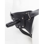 Черный пояс для насадок CLASS STRAP Restyling - LOVETOY (А-Полимер) - купить с доставкой в Орске