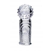 Прозрачная рельефная насадка на палец Ricol - 8 см. - A-toys в Орске Прозрачная рельефная насадка на палец Ricol - 8 см. - A-toys