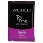 Лубрикант на водной основе для использования с игрушками WICKED Toy Love - 3 мл. - Wicked - купить с доставкой в Орске