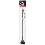 Черный стек с наконечником-сердечком - 54 см. - Notabu - купить с доставкой в Орске Черный стек с наконечником-сердечком - 54 см. - Notabu - купить с доставкой в Орске