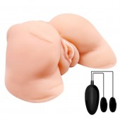 Телесная вибровагина Julie с 2 рабочими отверстиями - Baile - в Орске купить с доставкой