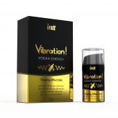 Жидкий интимный гель с эффектом вибрации Vibration! Vodka Energy - 15 мл. - INTT - купить с доставкой в Орске