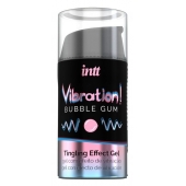 Жидкий интимный гель с эффектом вибрации Vibration! Bubble Gum - 15 мл. - INTT - купить с доставкой в Орске