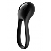 Черное эрекционное виброкольцо Majestic Duo - Satisfyer - в Орске купить с доставкой