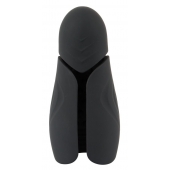 Черный силиконовый вибромастурбатор с нагревом Masturbator with 2 Functions - Orion - в Орске купить с доставкой