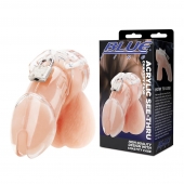 Прозрачная клетка целомудрия Acrylic See-thru Chastity Cage - BlueLine - купить с доставкой в Орске