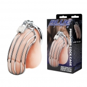 Металлическая клетка Prisoner Cock Сage с замком - BlueLine - купить с доставкой в Орске