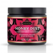 Пудра для тела Honey Dust Body Powder с ароматом клубники - 170 гр. - Kama Sutra - купить с доставкой в Орске
