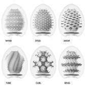 Набор из 6 мастурбаторов Tenga EGG IV с различным рельефом - Tenga - в Орске купить с доставкой