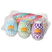 Набор из 6 мастурбаторов Tenga EGG IV с различным рельефом - Tenga - в Орске купить с доставкой