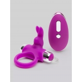 Лиловое виброкольцо с пультом ДУ Remote Control Cock Ring - Happy Rabbit - в Орске купить с доставкой