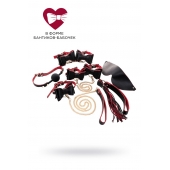 Черно-красный бондажный набор Bow-tie - ToyFa - купить с доставкой в Орске