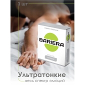 Ультратонкие презервативы Bariera Ultra Thin - 3 шт. - Bariera - купить с доставкой в Орске