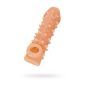 Телесная закрытая насадка с пупырышками Cock Sleeve Size M - 15,6 см. - KOKOS - в Орске купить с доставкой