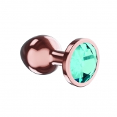 Пробка цвета розового золота с малиновым кристаллом Diamond Topaz Shine L - 8,3 см. - Lola Games - купить с доставкой в Орске