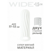 Белый фаллоудлинитель Homme Wide - 13 см. - Lola Games - в Орске купить с доставкой