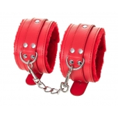 Красные оковы Anonymo из искусственной кожи - ToyFa - купить с доставкой в Орске Красные оковы Anonymo из искусственной кожи - ToyFa - купить с доставкой в Орске
