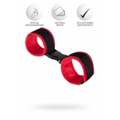 Красно-черные велюровые оковы Anonymo - ToyFa - купить с доставкой в Орске