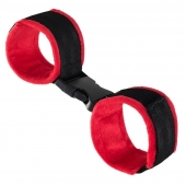 Красно-черные велюровые оковы Anonymo - ToyFa - купить с доставкой в Орске