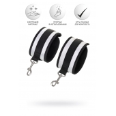 Серебристо-черные наручники Anonymo - ToyFa - купить с доставкой в Орске