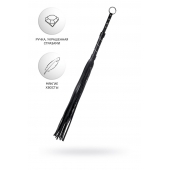 Черный флоггер Anonymo - 64 см. - ToyFa - купить с доставкой в Орске Черный флоггер Anonymo - 64 см. - ToyFa - купить с доставкой в Орске