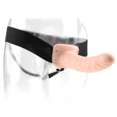 Полый страпон 8  Hollow Strap-On телесного цвета - 19 см. - Pipedream - купить с доставкой в Орске