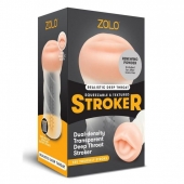 Мастурбатор-ротик ZOLO DEEP THROAT - Zolo - в Орске купить с доставкой