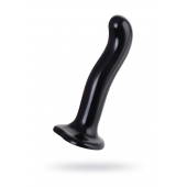 Черный стимулятор для пар P G-Spot Dildo Size M - 18 см. - Strap-on-me - в Орске купить с доставкой