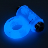 Голубое, светящееся в темноте эрекционное виброкольцо Lumino Play Vibrating Penis Ring - Lovetoy - в Орске купить с доставкой