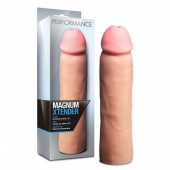 Телесная фаллическая насадка на пенис Magnum Xtender - 23 см. - Blush Novelties - в Орске купить с доставкой