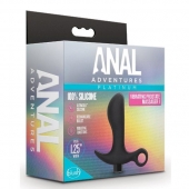 Черный анальный вибратор Silicone Vibrating Prostate Massager 01 - 10,8 см. - Blush Novelties - в Орске купить с доставкой