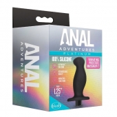 Черный анальный вибромассажёр Silicone Vibrating Prostate Massager 02 - 10,8 см. - Blush Novelties - в Орске купить с доставкой