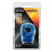 Голубое эрекционное виброкольцо Reusable 5 Function Cock Ring - Blush Novelties - в Орске купить с доставкой