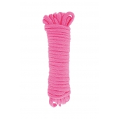 Розовая веревка для связывания Sweet Caress Rope - 10 метров - Sweet Caress - купить с доставкой в Орске