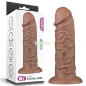 Коричневый фаллоимитатор Cubby dildo - 26,6 см. - Lovetoy в Орске Коричневый фаллоимитатор Cubby dildo - 26,6 см. - Lovetoy