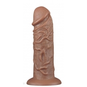 Коричневый фаллоимитатор Cubby dildo - 26,6 см. - Lovetoy в Орске Коричневый фаллоимитатор Cubby dildo - 26,6 см. - Lovetoy