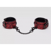 Красно-черные наручники Reversible Faux Leather Wrist Cuffs - Fifty Shades of Grey - купить с доставкой в Орске