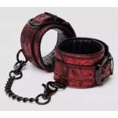 Красно-черные наручники Reversible Faux Leather Wrist Cuffs - Fifty Shades of Grey - купить с доставкой в Орске