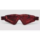 Двусторонняя красно-черная маска на глаза Reversible Faux Leather Blindfold - Fifty Shades of Grey - купить с доставкой в Орске