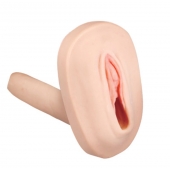 Мастурбатор-вагина с вибрацией и выносным пультом управления REALSTUFF SMOOTH   BALD - Dream Toys - в Орске купить с доставкой