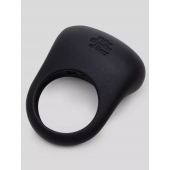 Черное эрекционное виброкольцо Sensation Rechargeable Vibrating Love Ring - Fifty Shades of Grey - в Орске купить с доставкой
