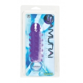 Закрытая фиолетовая насадка с пупырышками SAMURAI PENIS SLEEVE PURPLE - 14,5 см. - NMC - в Орске купить с доставкой