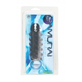 Дымчатая стимулирующая насадка с закрытой головкой SAMURAI PENIS SLEEVE BLACK - 14,5 см. - NMC - в Орске купить с доставкой