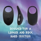 Черное эрекционное виброкольцо Thor Cockring - FeelzToys - в Орске купить с доставкой