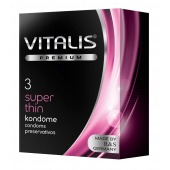 Ультратонкие презервативы VITALIS PREMIUM super thin - 3 шт. - Vitalis - купить с доставкой в Орске