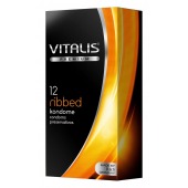 Ребристые презервативы VITALIS PREMIUM ribbed - 12 шт. - Vitalis - купить с доставкой в Орске