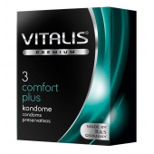 Контурные презервативы VITALIS PREMIUM comfort plus - 3 шт. - Vitalis - купить с доставкой в Орске