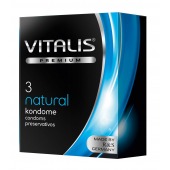 Классические презервативы VITALIS PREMIUM natural - 3 шт. - Vitalis - купить с доставкой в Орске