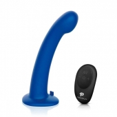 Синяя насадка Remote Control P-Spot G-Spot с черными трусиками - 20 см. - Pegasus - купить с доставкой в Орске