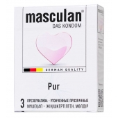 Супертонкие презервативы Masculan Pur - 3 шт. - Masculan - купить с доставкой в Орске